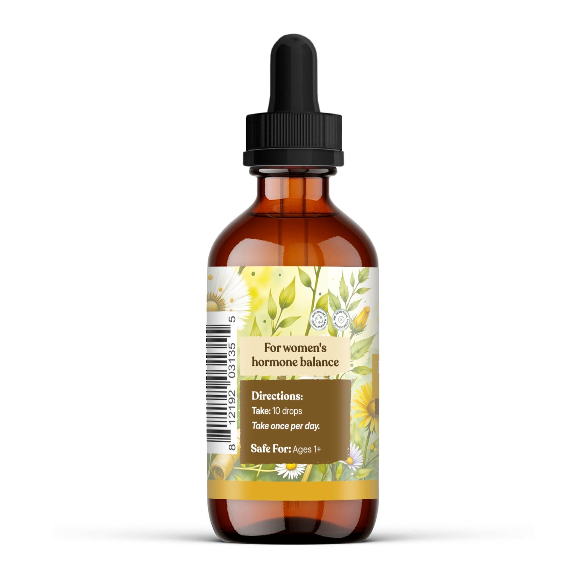 Earthley Wellness Postpartum Balance, Supports and Balances Female Hormones, Supports Postpartum Recovery, Smooths Out Mood Swings, Essential Herbs Like Dandelion Root, Catnip, & Alfalfa (2oz) Earthley WellnessBuy Supplements Australia
