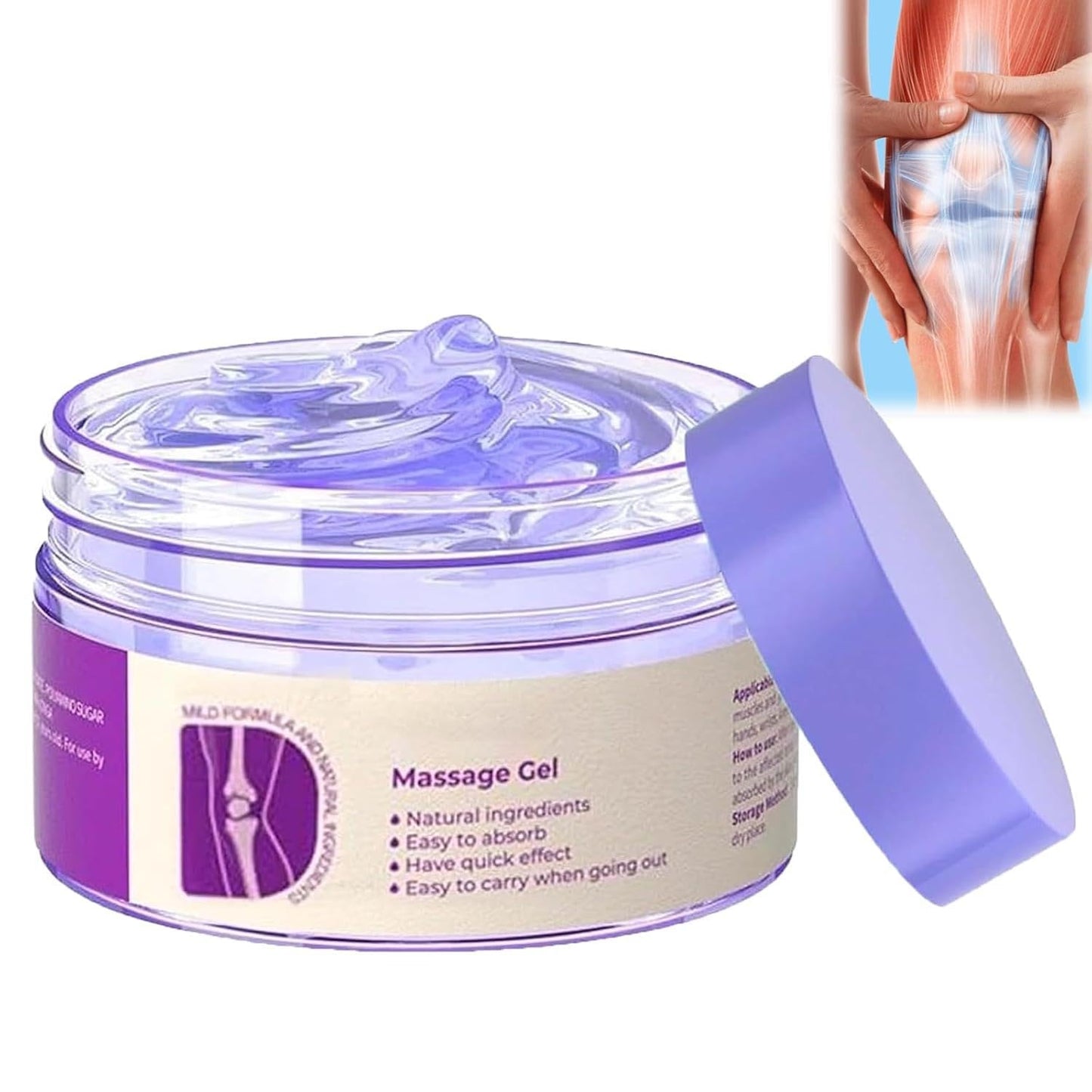 Soothing Relief Massage Gel, Joint Gel Purple Gel Cooling Activities Throughout The Body, Soothing Knees, Lumbar, Neck, Back, Shoulders, Hands, and Feet iaredonBuy Supplements Australia