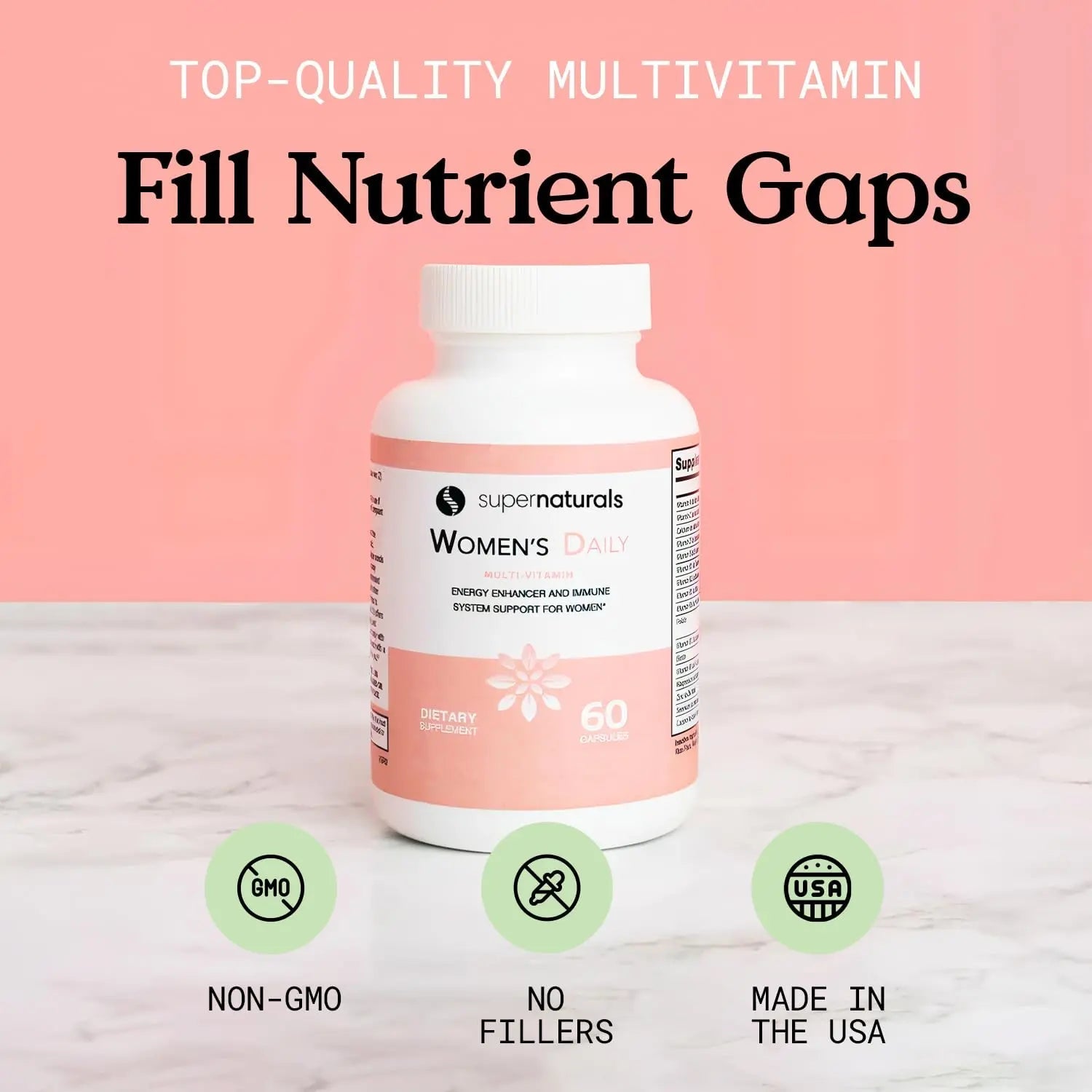 Super Naturals Health, Multivitamin for Women, Immune Defense Supplement Multivitamin Capsules, Vegan Supplements for Women - 60 Capsules JLM NUTRITIONALSBuy Supplements Australia