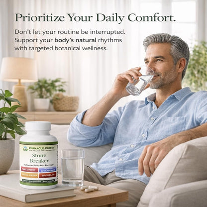 Pinnacle Purity Stone Breaker 60 Capsules, With Chanca Piedra, Tart Cherry & Bromelain – Supports Kidney & Liver Balance, Promotes Gentle Stone Management, Enhances Natural Cleansing Pathways, Non-GMO Pinnacle PurityBuy Supplements Australia