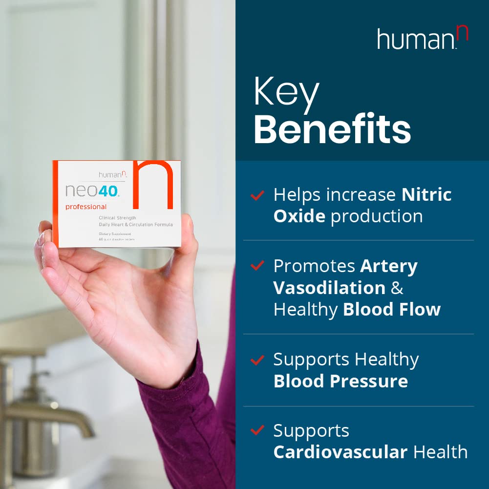 Neo40 Professional - Nitric Oxide Booster with Methylfolate - Natural Blood Pressure humanNBuy Supplements Australia