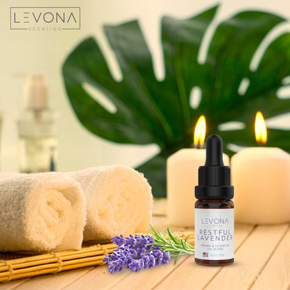 Levona Scents Pure Essential Oils for Diffusers for Home Luxury Scents - Restful Lavender Essential Oil LEVONA SCENTBuy Supplements Australia