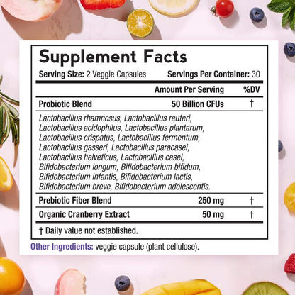 Doctor's Recipes Women’s Probiotic, 60 Caps 50 Billion CFU 16 Strains, with Organic Doctor's RecipesBuy Supplements Australia