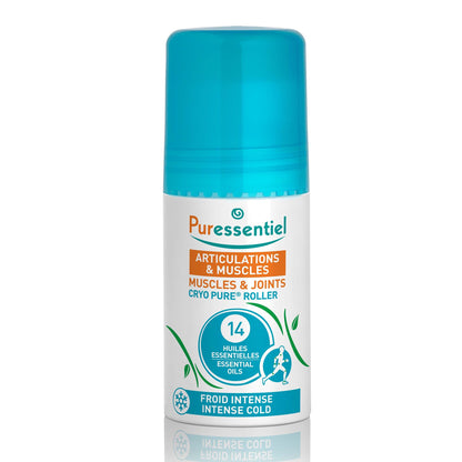 Puressentiel Muscles and Joints Cryo Pure Roller - Natural Menthol and Essential Oils Soothe Muscles - Long Lasting Cooling Sensation - 2.5 oz PuressentielBuy Supplements Australia