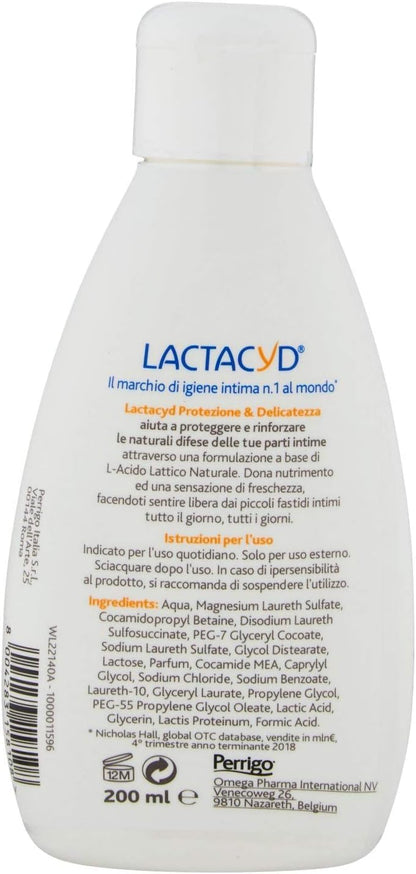 LACTACYD FEMINA Intimate Washing Lotion 200ML Every Day USE LactacydBuy Supplements Australia