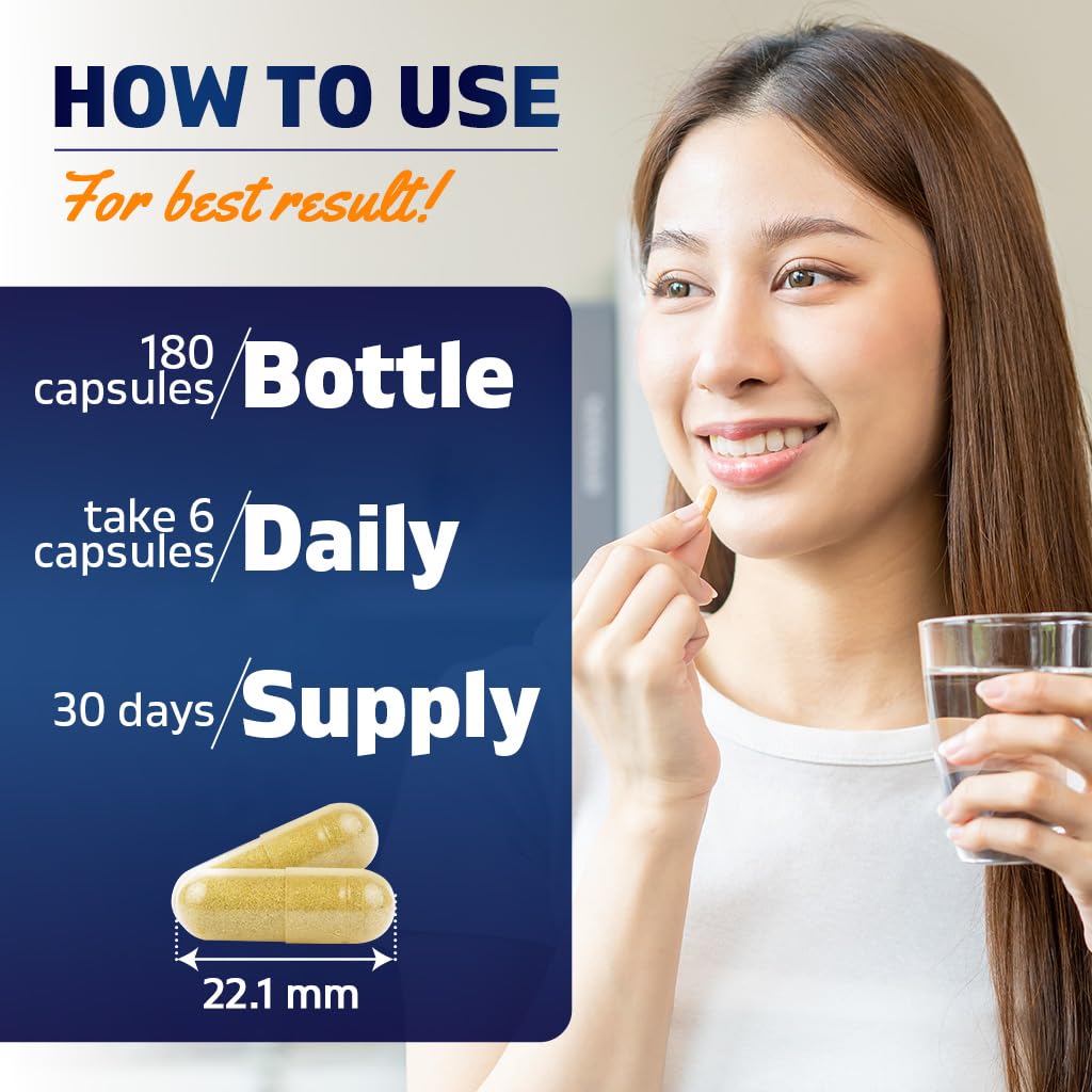 Vitamatic Bovine Colostrum 30% IgG Supplement 1500 mg per Serving - Supplement for Gut Health, Hair Growth, Beauty, Muscle Recovery, & Immune Support - 180 Veg Capsules VitamaticBuy Supplements Australia