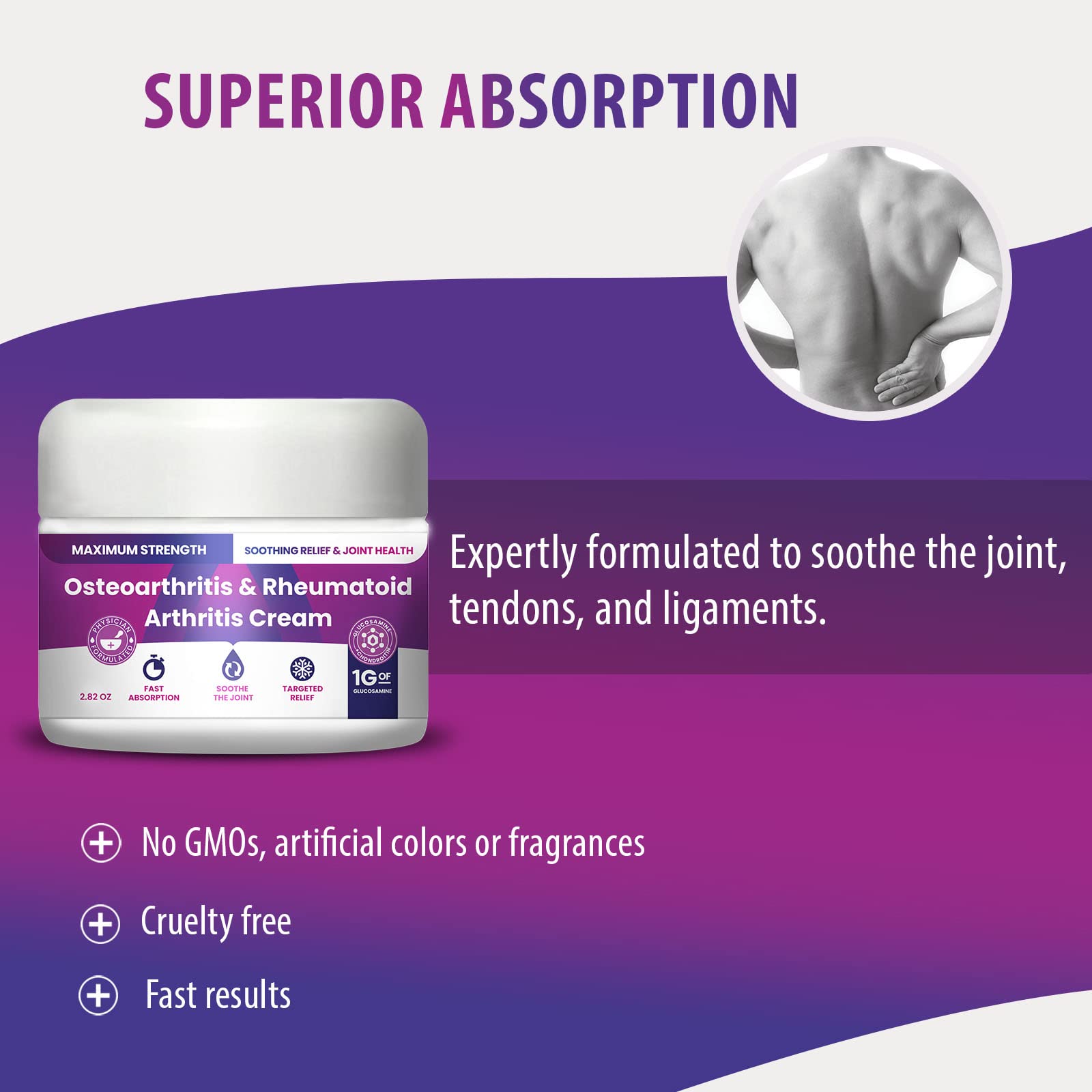 Osteoarthritis And Rhematoid Arthritis Cream By PMT – Soothing Relief For Your Knees and Hands. Includes 1 Gram Of Glucosamine; Arnica, Arginine, Glucosamine, Aloe - Cooling relief for Hands and Knees M PAIN MANAGEMENT TECHNOLOGIESBuy Supplements Australia