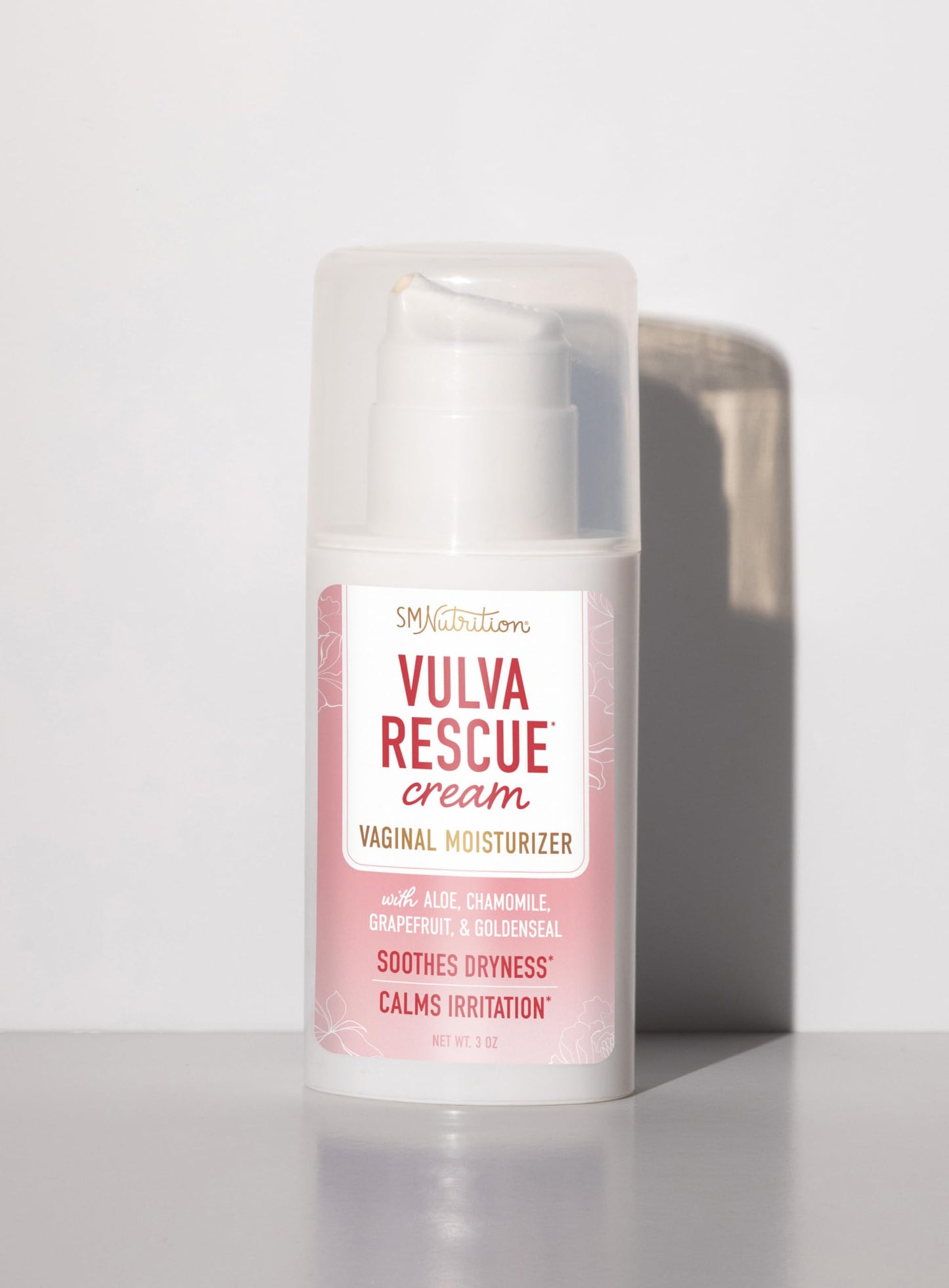 Vulva Rescue Moisturizer Cream | 3oz. PUMP | Soothes Vaginal Itch & Dryness | No Estrogen or Fragrance SMNutritionBuy Supplements Australia