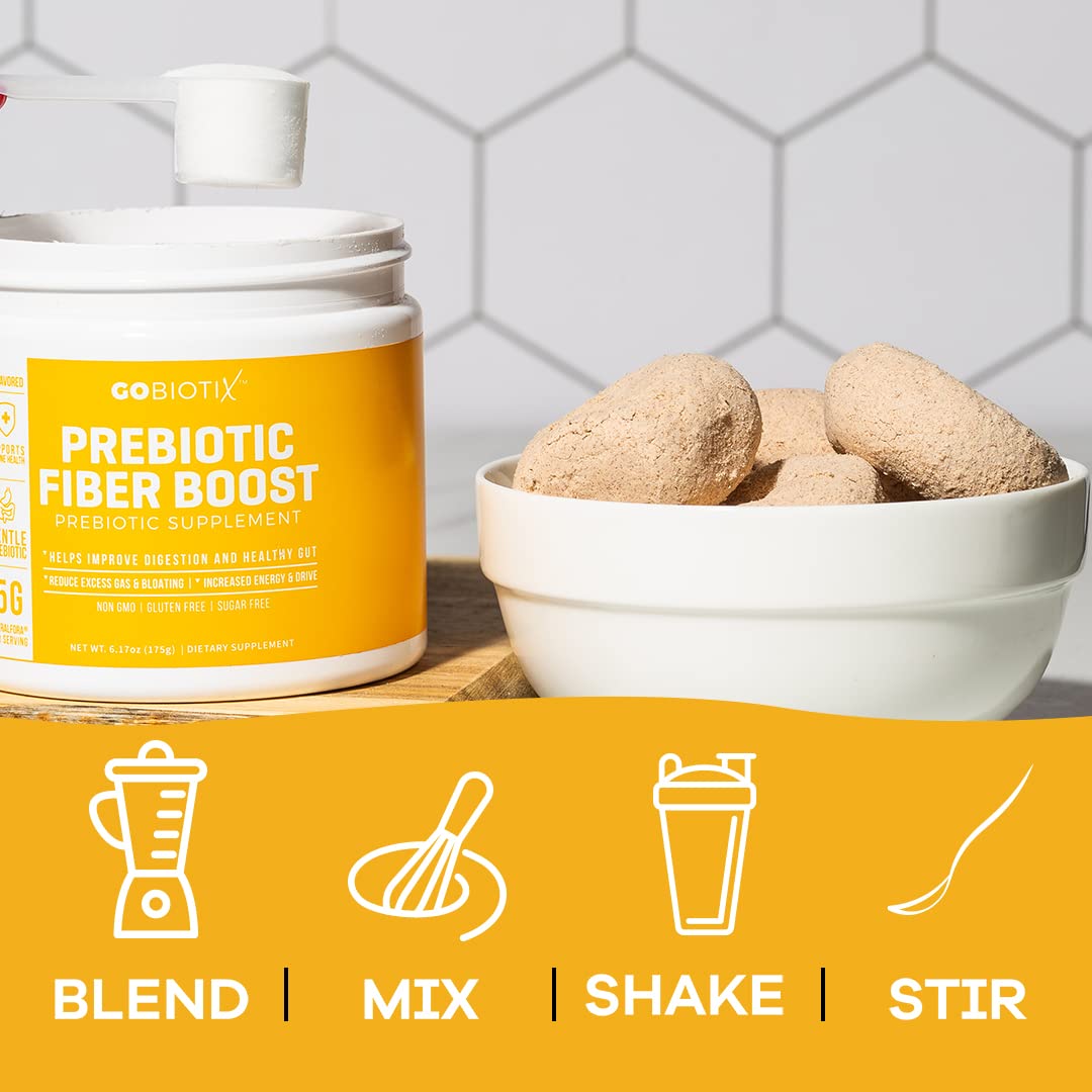 GOBIOTIX Prebiotic Fiber Powder Supplement - Supports Digestive Health & Regularity GOBIOTIXBuy Supplements Australia