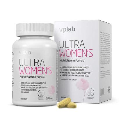 VPLab Ultra Women's Multivitamin Formula - Supplement for Hair, Skin & Nails with Biotin, Iron, Vitamin B, D, C & Zinc, Folate vplab nutritionBuy Supplements Australia