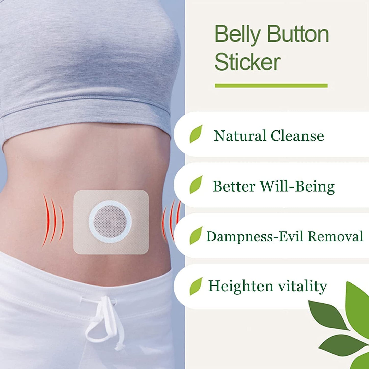 Hairline Mugwort Belly Button Patch, Natural Mugwort Essence Patch, Moxibustion Patch HairlineBuy Supplements Australia