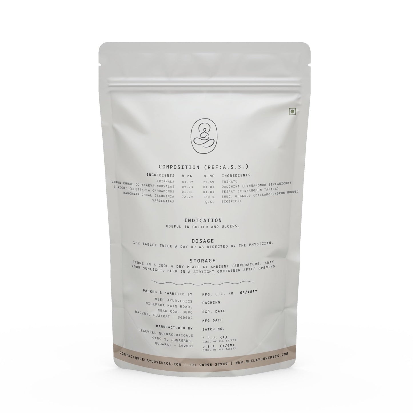 Neel Ayurvedics Kanchnar Guggulu - 300 Tab Neel AyurvedicsBuy Supplements Australia