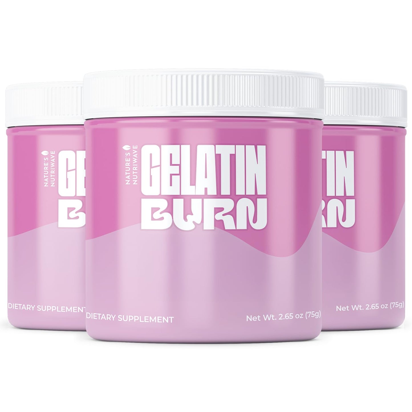 Nature’s NutriWave Gelatin Burn – Natural Powder Supplement with Vitamins, Minerals & Botanical Extracts – Non-GMO, Easy to Mix, USA Made – 2.65Oz, 75g, 30 Servings, 3 Month Supply Nature’s NutriWaveBuy Supplements Australia