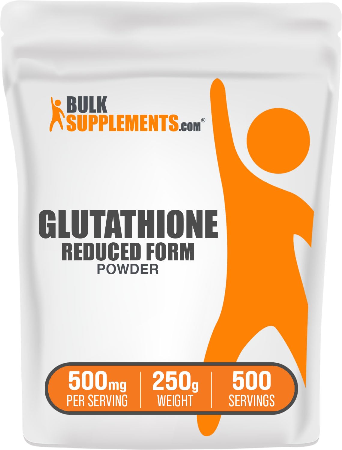 BulkSupplements.com Glutathione Reduced Powder - Glutathione Supplement, Reduced Glutathione Powder - Glutathione 500mg, Gluten Free, 500mg per Serving, 250g (8.8 oz) (Pack of 1) BulkSupplementsBuy Supplements Australia