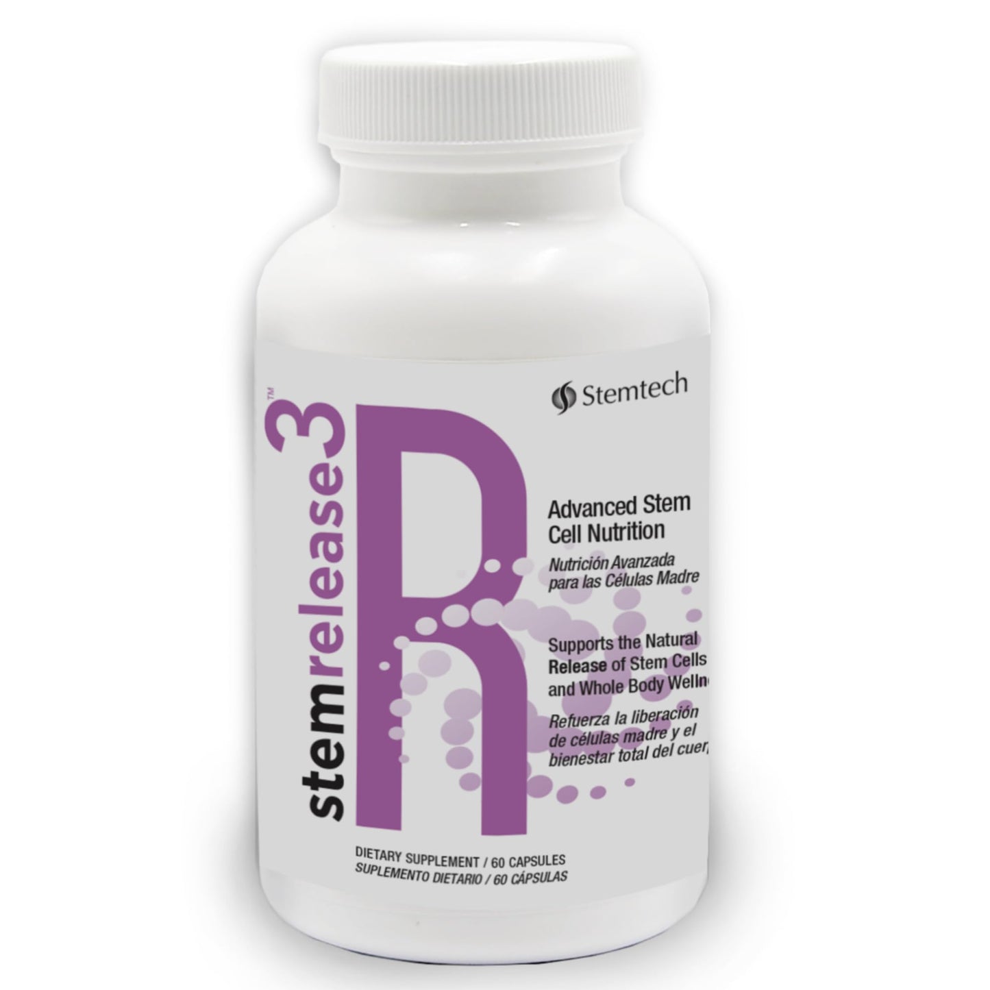 Stemtech Stemrelease3 Cutting-Edge Stem Cell Nutrition for Natural Renewal and Youthful Vitality, Exclusive Blend for Enhanced Telomere Health, 60 Capsules StemTechBuy Supplements Australia