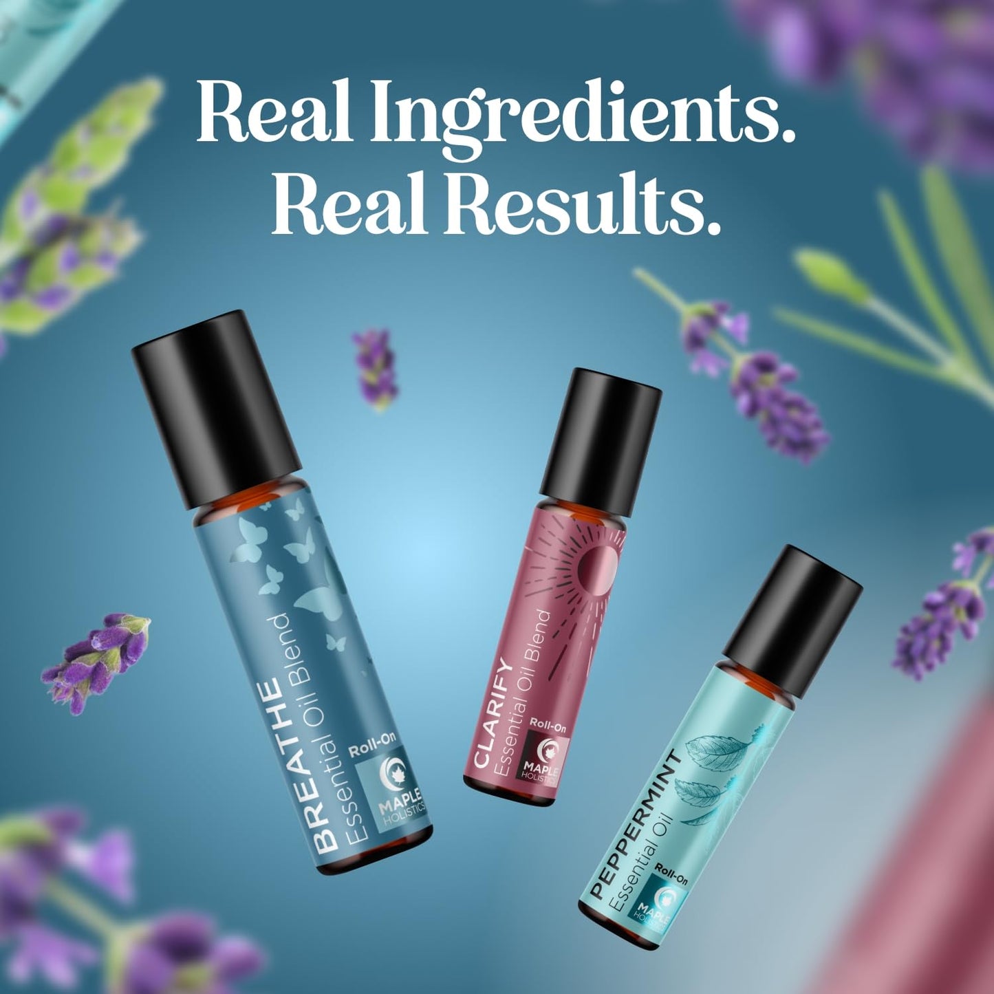 Headache Roll on Essential Oils - Aromatherapy Essential Oils Sets Variety Pack with Peppermint Clarify Maple HolisticsBuy Supplements Australia