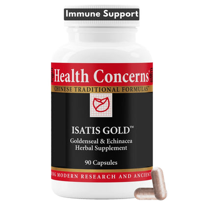 Health Concerns Isatis Gold - Immune System Support & Respiratory Tract Supplements - Echinacea, Platycodon, Goldenseal & Ligusticum Root Extract - 90 Capsules Health ConcernsBuy Supplements Australia