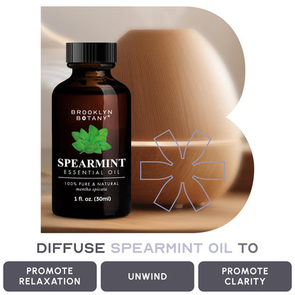 Brooklyn Botany Spearmint Essential Oil – 100% Pure and Natural – Premium Grade Oil Brooklyn BotanyBuy Supplements Australia