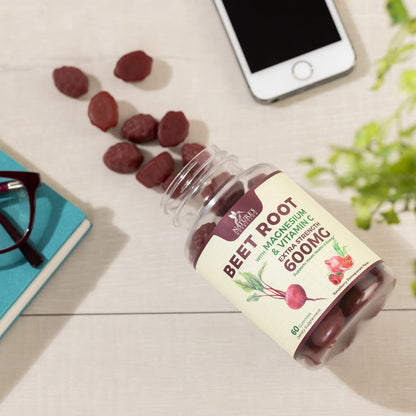 Nature's Nutrition Beet Gummies with Beetroot - Energy & Heart Health Support Nature's NutritionBuy Supplements Australia