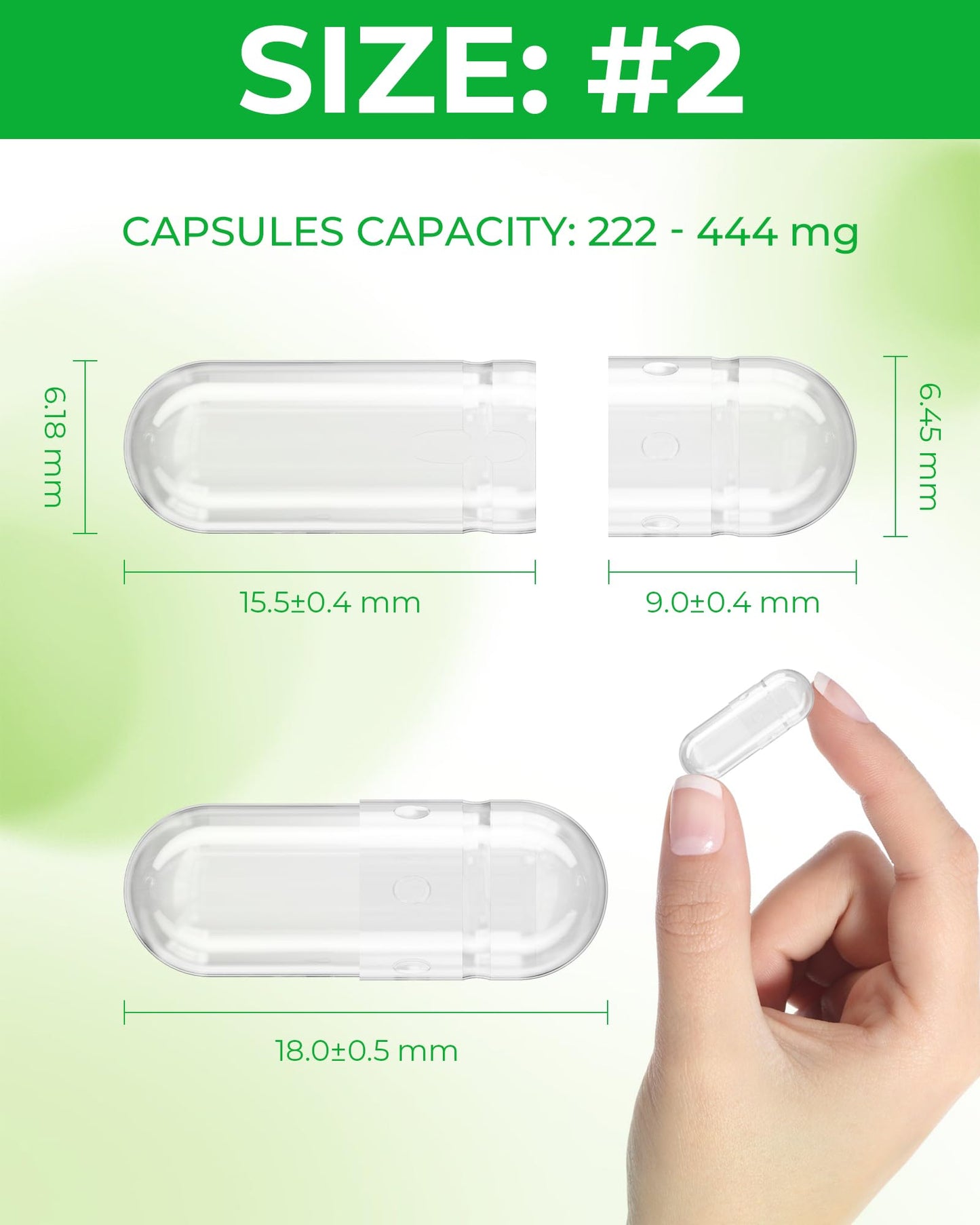 Angtai JN Vegan Empty Pill Capsules Size 2 Plant Based Clear (100 Count) Gluten Free, Non-GMO, Halal Certified Caps Filling Kit with 2 Spoons for Vegetarian DIY Your Own Supplements Angtai JNBuy Supplements Australia