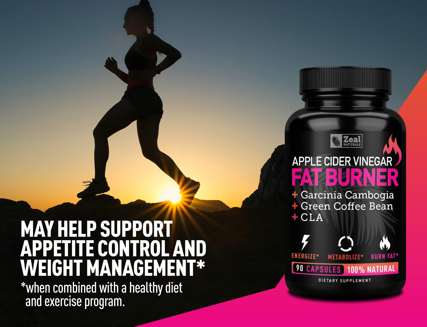 Apple Cider Vinegar Weight Management Pills for Women - Garcinia Cambogia + w. CLA Zeal NaturalsBuy Supplements Australia