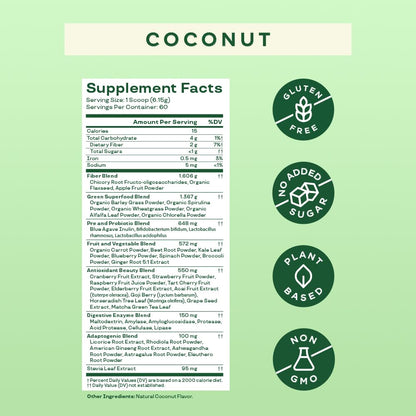 Bloom Nutrition Super Greens Powder Smoothie & Juice Mix - Probiotics for Digestive Bloom NutritionBuy Supplements Australia