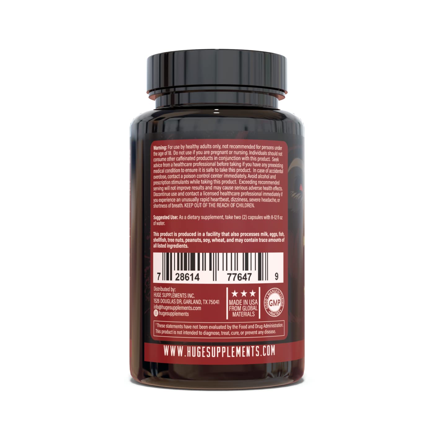 Huge Supplements, Epitech, Epicatechin Supplement, Increase Muscle Mass, Enhance Muscle Recovery & Boost Nitric Oxide, Enhanced Absorption Formula (60 Capsules)