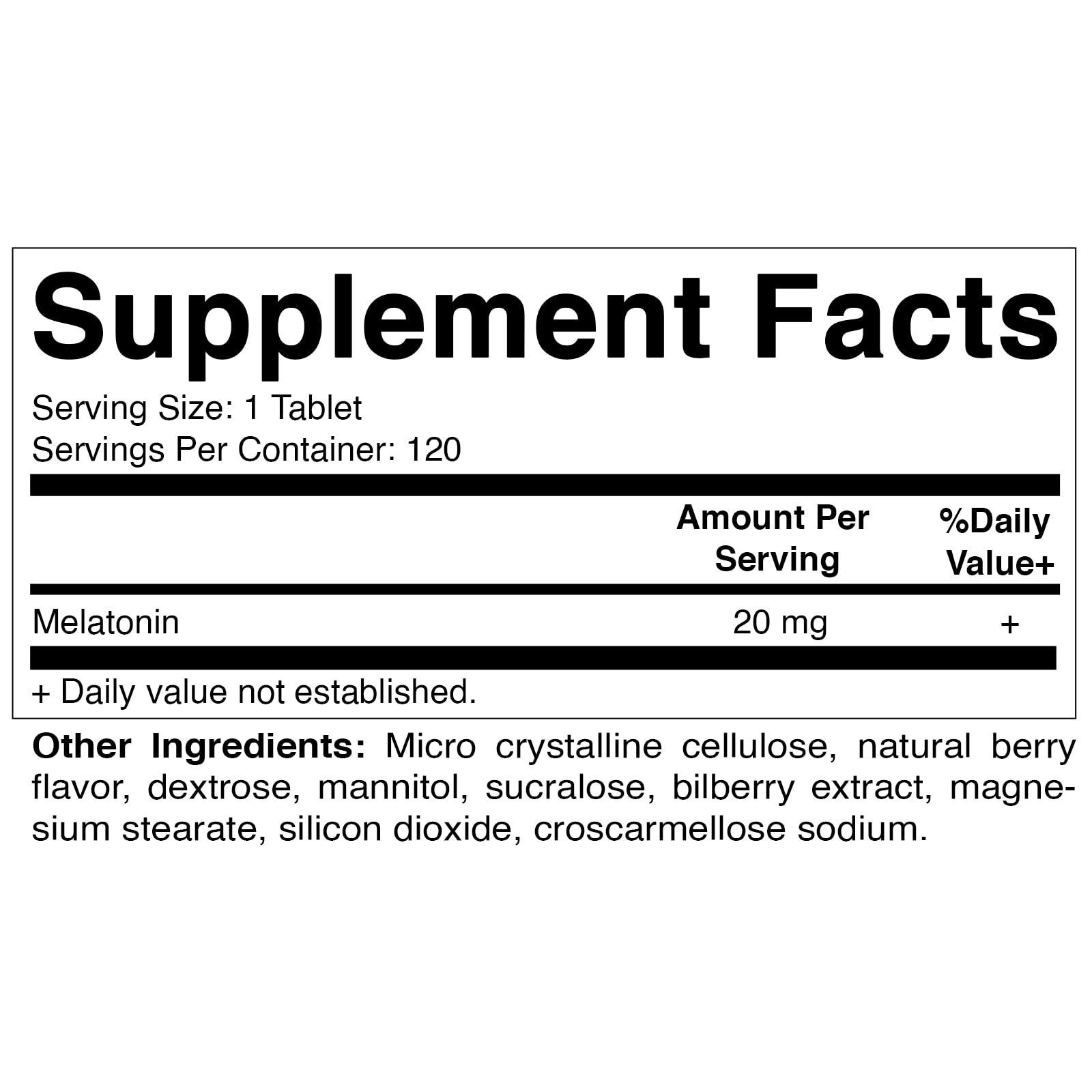 Vitamatic Melatonin 20mg Tablets | Vegetarian, Non-GMO, 6 pack VitamaticBuy Supplements Australia
