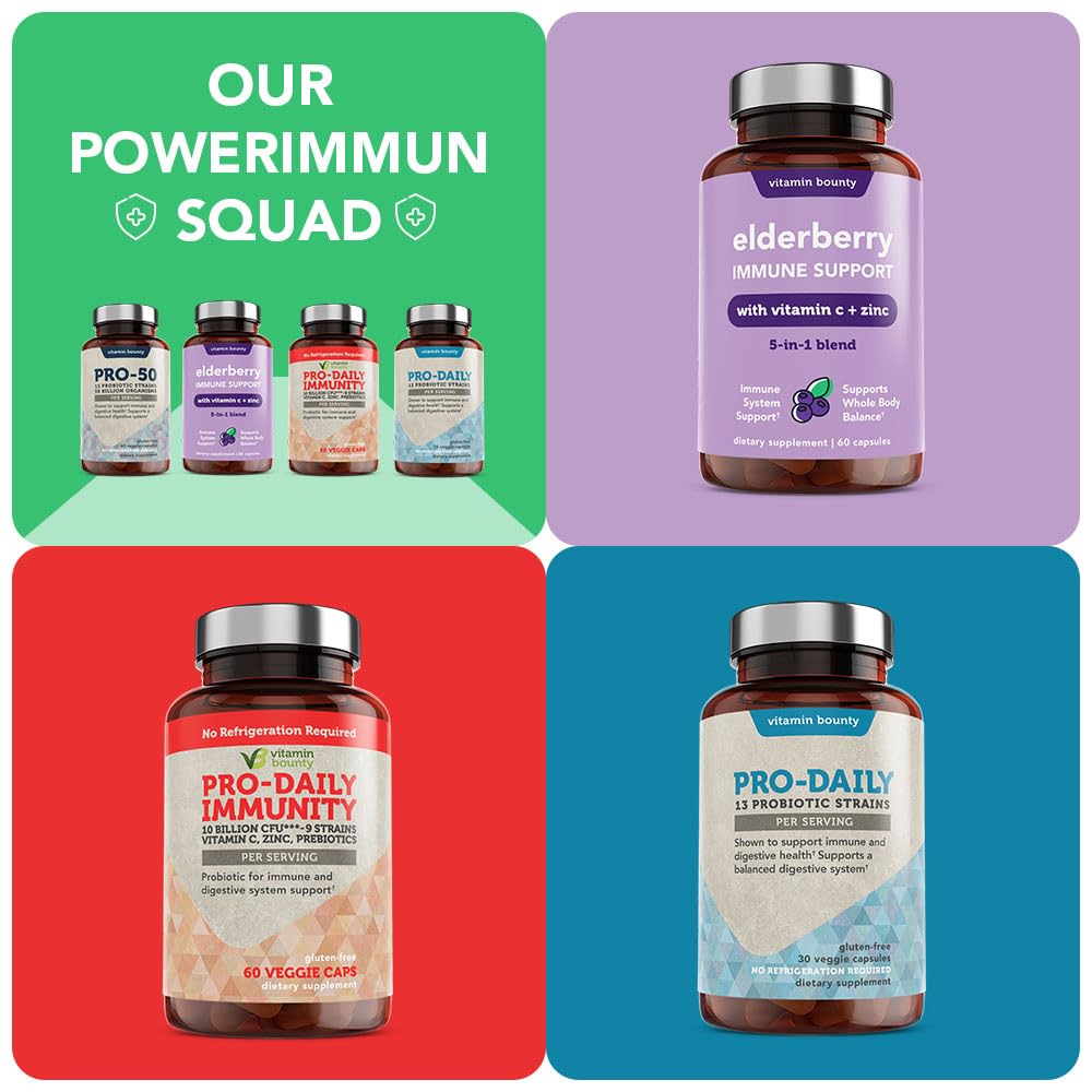 Vitamin Bounty Pro-50 Probiotics - 13 Probiotic Strains, Gut Health, Digestive Health Vitamin BountyBuy Supplements Australia