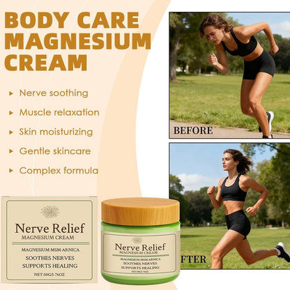 Total Relief Magnesium Cream for Nerve Relief with MSM & Arnica — Soothing Topical Support for Neuropathy & Muscle Relaxation — 2 Pack Value Set (3.52oz Total) GenericBuy Supplements Australia