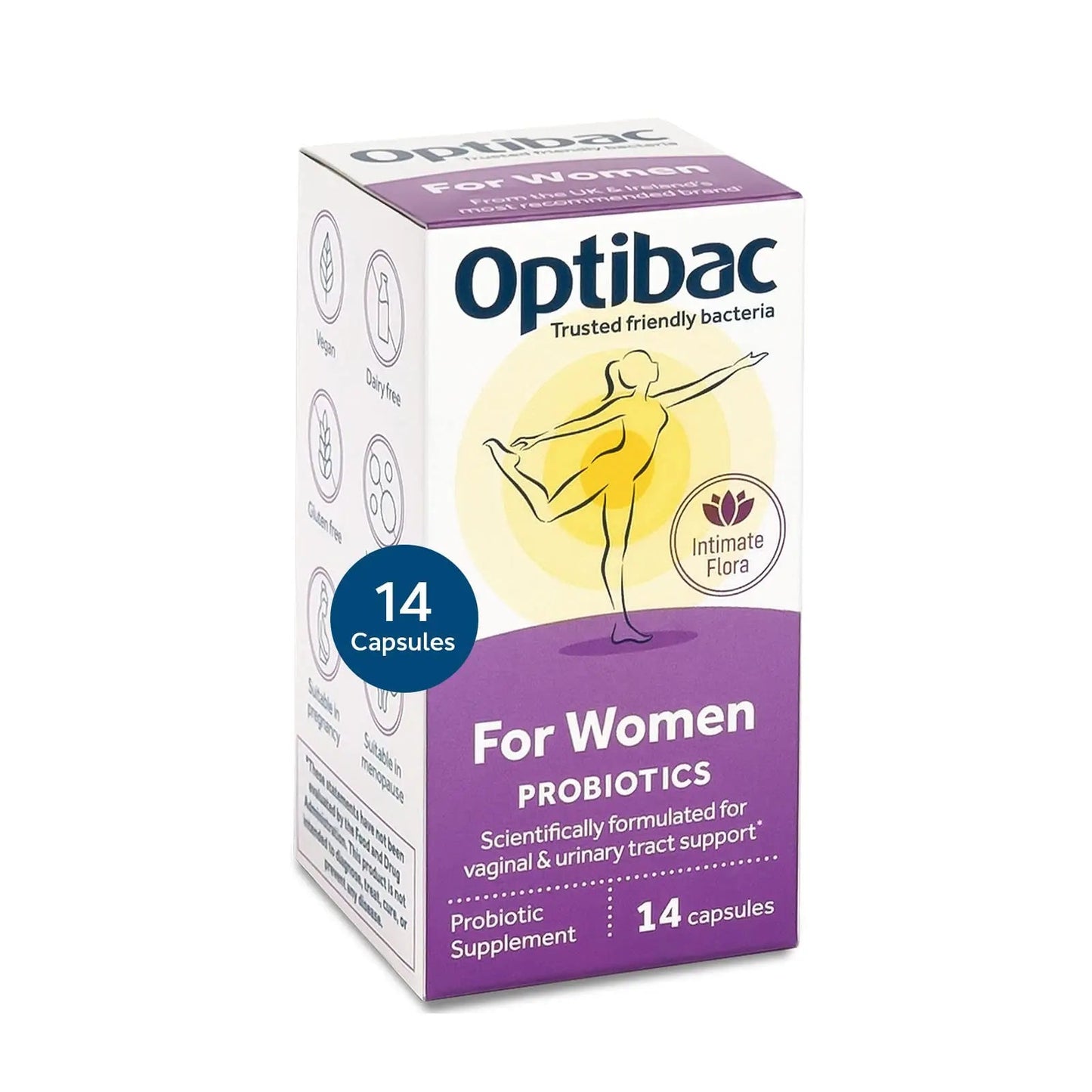 Optibac Probiotics for Women - Vegan Probiotic to Support Vagina Flora and Urinary Tract Health - 14 Capsules Optibac ProbioticsBuy Supplements Australia