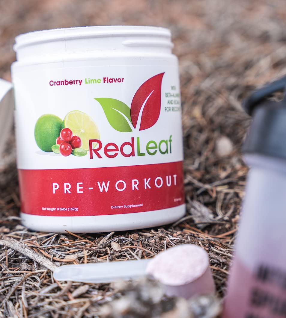 Red Leaf Pre Workout Energizer Powder, BCAA's, Beta-Alanine, Amino Acids and Green Tea Red LeafBuy Supplements Australia