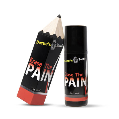 Doctor's Touch Erase The Pain Relief Roll On - Fast Acting Topical Pain Relief Roll On for Nerves, Joints, All Muscle Soreness and Discomfort - Roll on Muscle Pain Relief Doctor's TouchBuy Supplements Australia