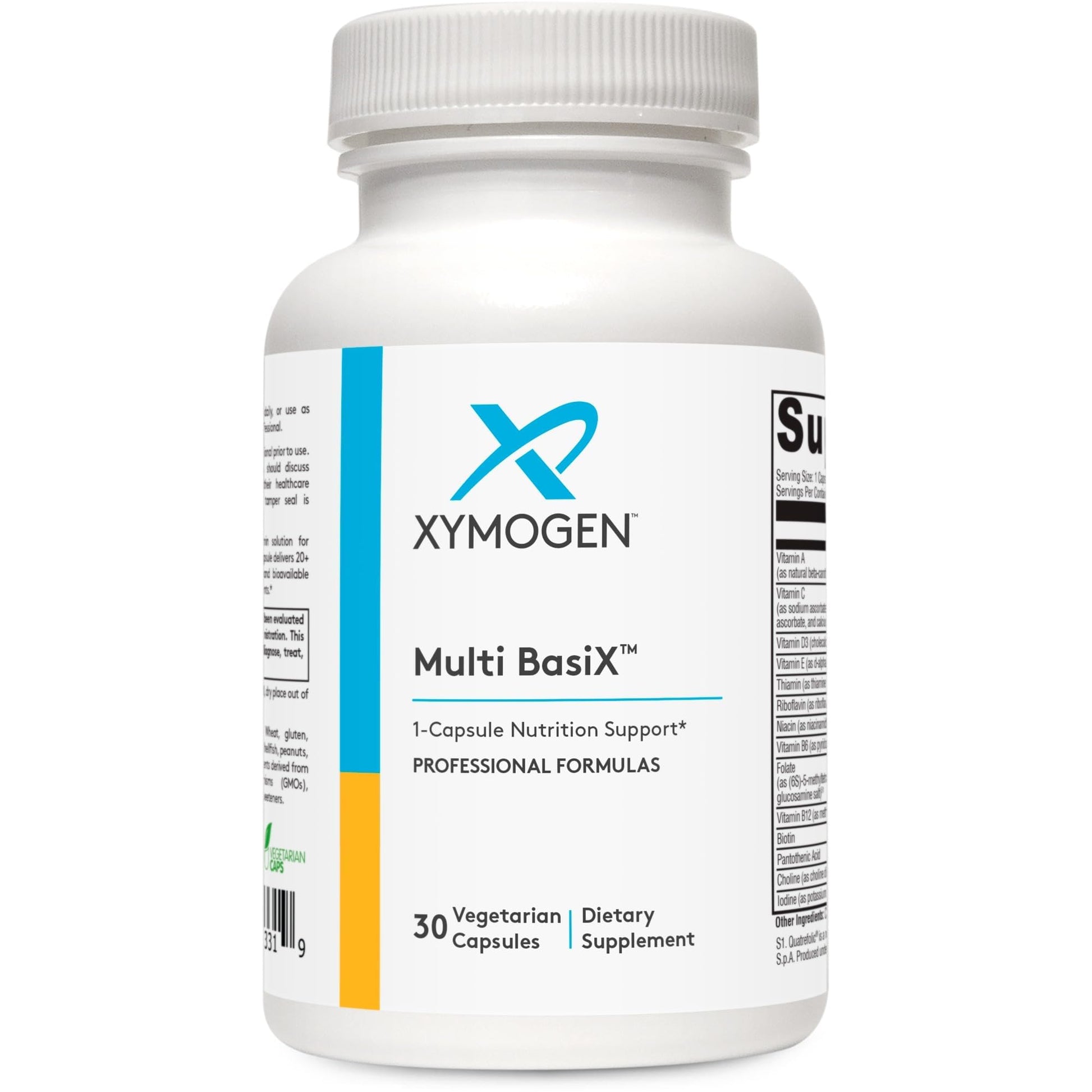 XYMOGEN Multi Basix - Daily Multivitamin Supplement - Over 20 Essential Nutrients for Foundational Wellness - 5-MTHF, Vitamin D3, Vitamin B12 & More - Vegetarian, Non-GMO & Gluten Free - 30 Capsules XYMOGENBuy Supplements Australia