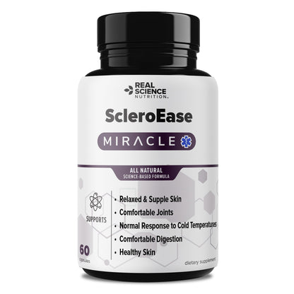 Real Science Nutrition ScleroEase Miracle Offers Relief to sufferers of Scleroderma, Supporting Flexible & Supple Skin, Comfortable Joint Movement, Comfortable Digestion, and Healthy Skin Real Science NutritionBuy Supplements Australia