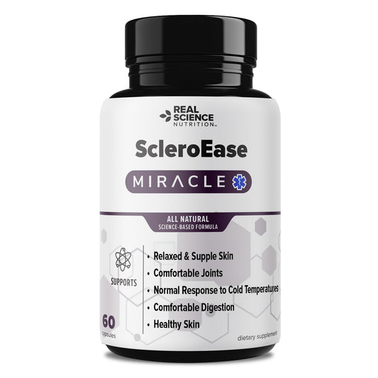Real Science Nutrition ScleroEase Miracle Offers Relief to sufferers of Scleroderma, Supporting Flexible & Supple Skin, Comfortable Joint Movement, Comfortable Digestion, and Healthy Skin Real Science NutritionBuy Supplements Australia