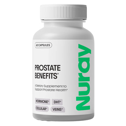 Nuray Prostate Support Supplement for Men and Women with Saw Palmetto, Vitamin C, Vitamin E, Zinc, Stinging Nettle & Alpha Lipoic Acid - 60 Vegetarian Capsules NurayBuy Supplements Australia