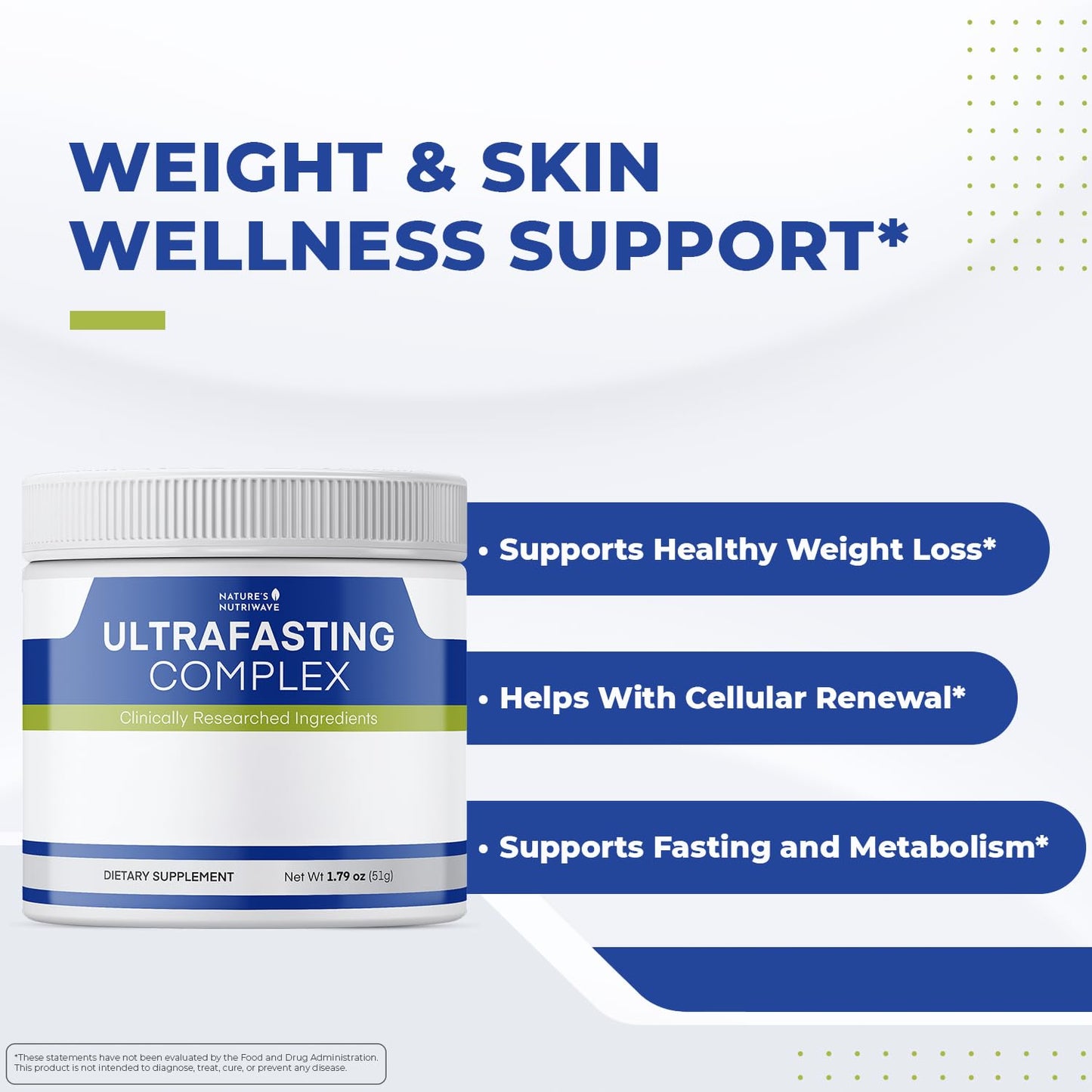 Nature’s NutriWave UltraFasting Complex Powder – Natural Supplement with Niacin, Vitamin B12 & Chromium – Made in the USA,Non-GMO, Easy-to-Use, 1 Month Supply, 1.79oz, 51g Nature’s NutriWaveBuy Supplements Australia