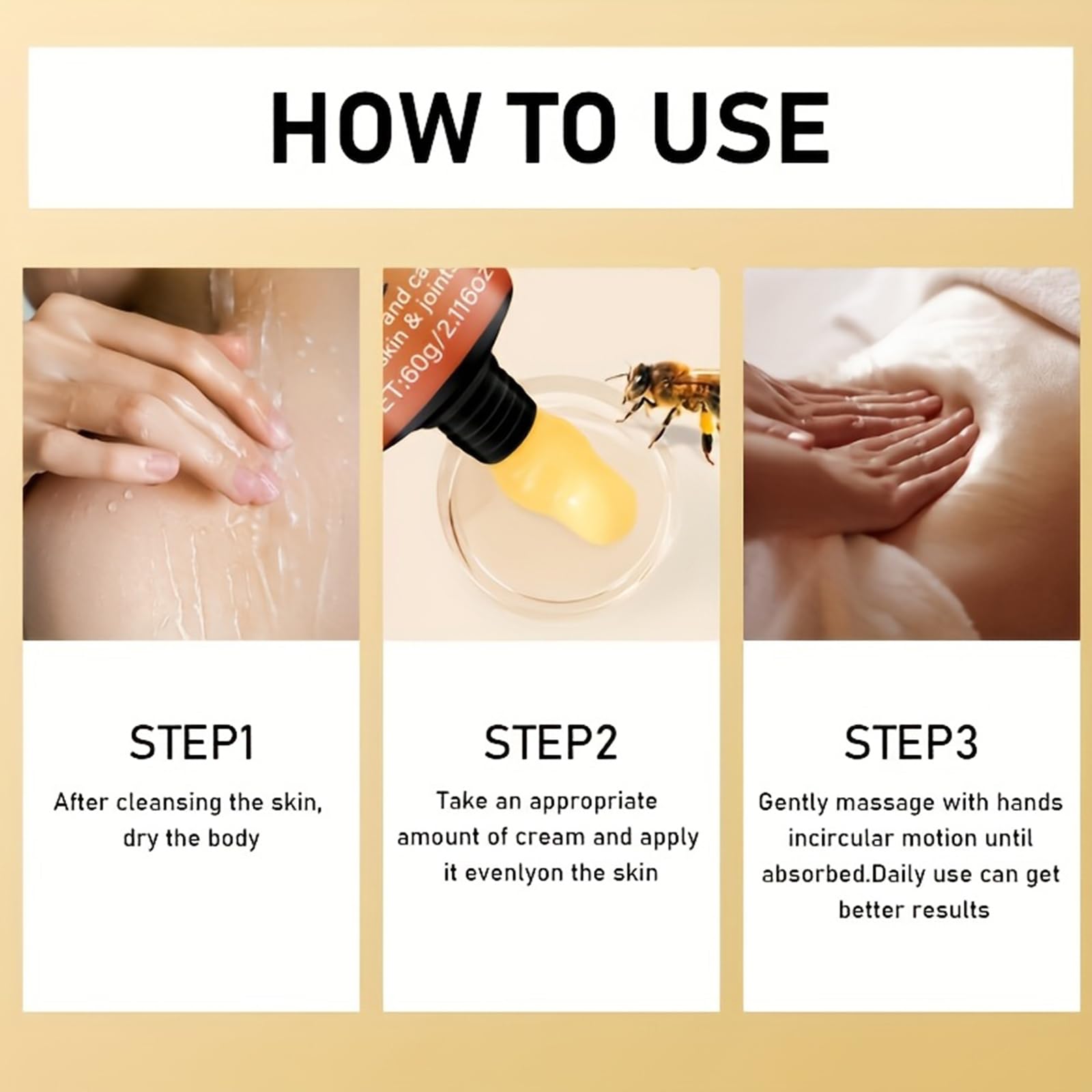xiaoks 2PACK Bee Venom Joint Cream, 60g - Natural Bee Venom Infused Formula for Intensive Joint Support, Deep Skin Moisturization, Daily Care to Nourish Skin and Promote Joint Comfort (2) xiaoksBuy Supplements Australia
