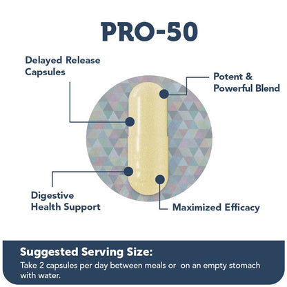 Vitamin Bounty Pro-50 Probiotics - 13 Probiotic Strains, Gut Health, Digestive Health Vitamin BountyBuy Supplements Australia