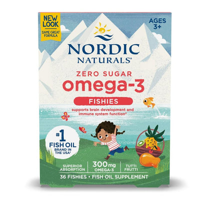 Nordic Naturals Nordic Omega-3 Fishies, Tutti Frutti - 36 Fishies - 300 mg Total Omega-3s with EPA & DHA - Healthy Brain, Mood, Vision & Immune System - Non-GMO - 36 Servings Nordic NaturalsBuy Supplements Australia