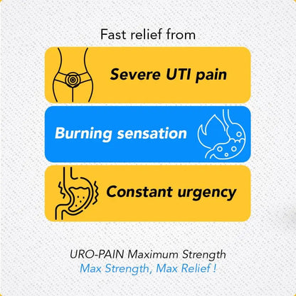 Rising Health - URO Pain Maximum Strength | Urinary Tract Pain Relief | Relief from Pain, Burning and Urgency | 24 Count RisingBuy Supplements Australia