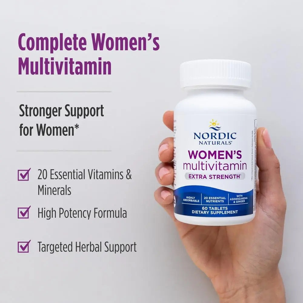 Nordic Naturals Women’s Multivitamin Extra Strength - Skin, Hair, Energy, & Bone Support - Immunity Supplement Nordic NaturalsBuy Supplements Australia