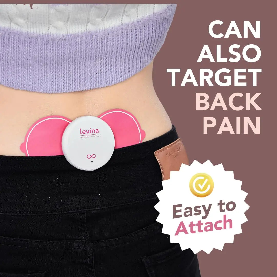Levina Menstrual Period Relief Device - Wireless TENS Unit and Biocompatible Electrode Pads, Rechargeable, Magnetic Connection, Instant Cramp & PMS Relief, and Drug-Free, FSA HSA Eligible (RS-38) LevinaBuy Supplements Australia