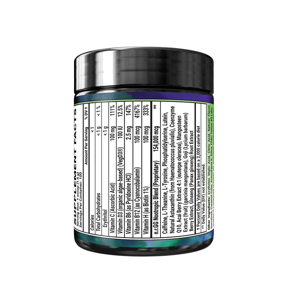 Gamer Supps GG Energy - JoJo's Ocean Stone Fruit (100 Servings) - Keto Friendly Gaming Energy and Nootropic Blend, Sugar Free + Organic Caffeine + Vitamins, Powder Drink Gamer SuppsBuy Supplements Australia