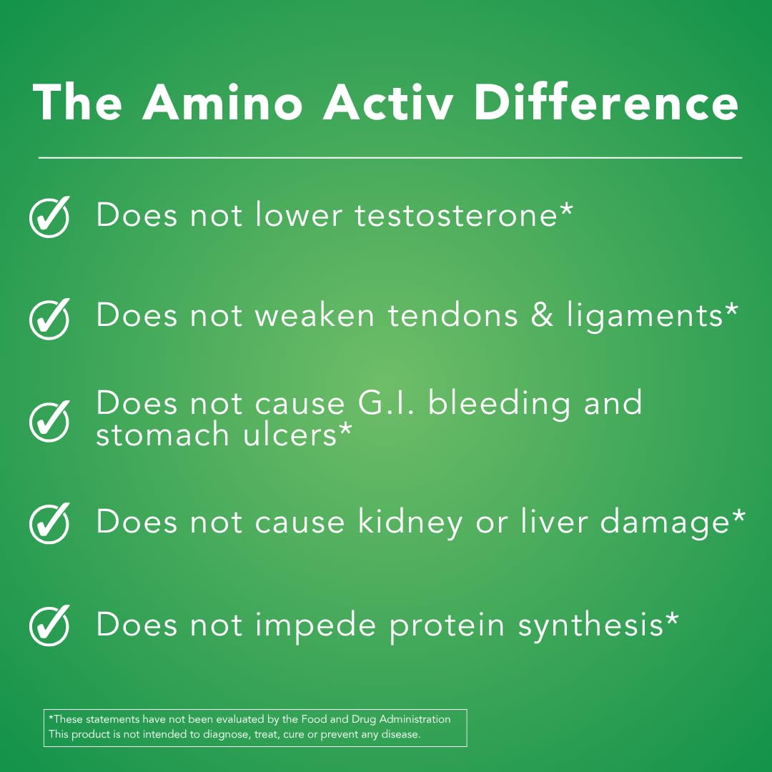 Amino Activ - Fast Holistic Support for Pain & Inflammation Caused by Activity/Exercise (180 Capsules) Amino ActivBuy Supplements Australia
