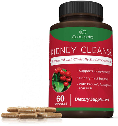 Premium Kidney Cleanse Supplement – Powerful Kidney Support Formula with Cranberry SunergeticBuy Supplements Australia