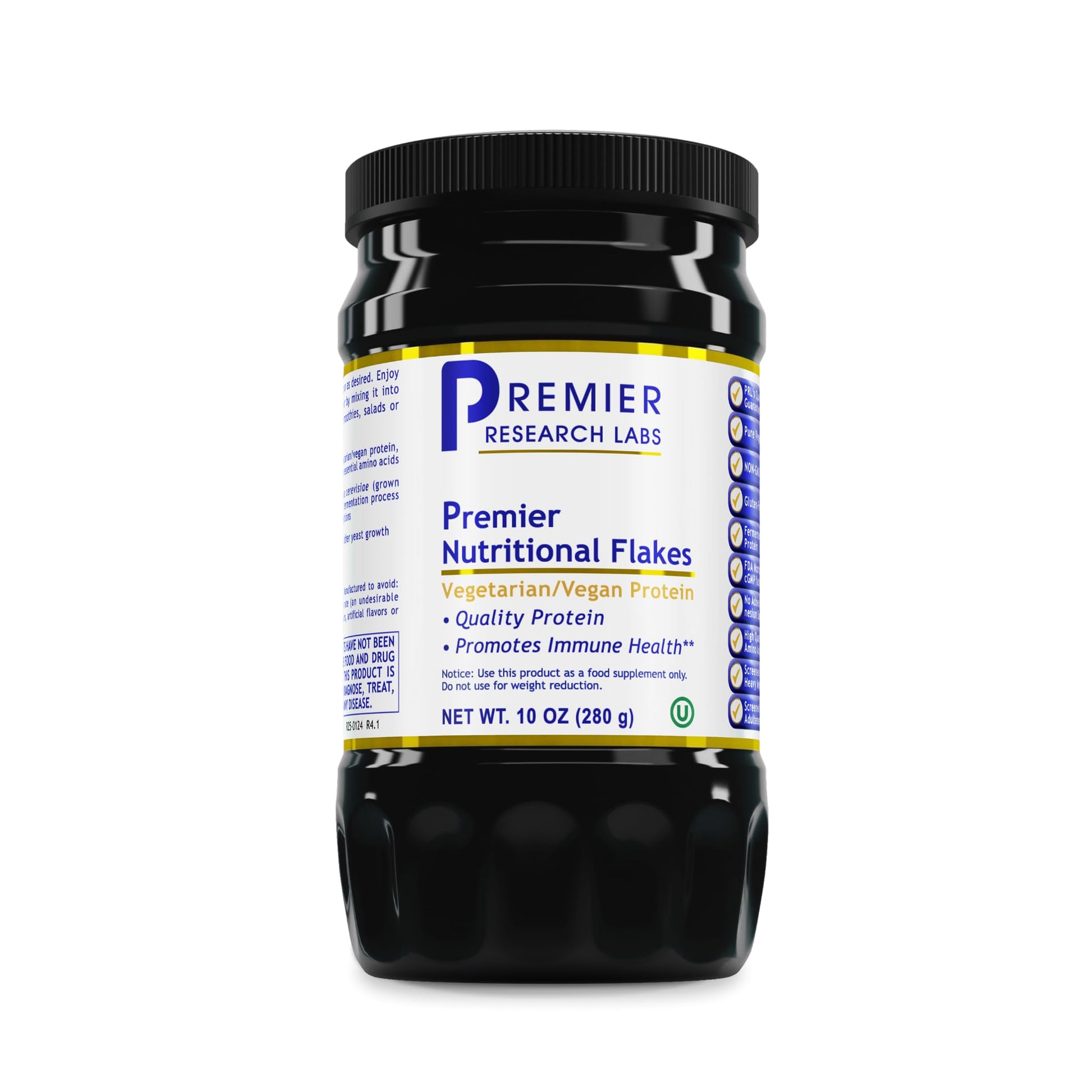Premier Research Labs Nutritional Flakes - Fortified Nutritional Yeast Flakes for Baking, Immune Support & Nutrition with Protein & Vitamin B12, Active Dry Yeast for Vegan Cheese, Seasoning - 10 oz Premier Research LabsBuy Supplements Australia
