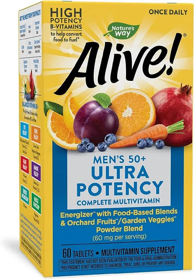 Alive! Once Daily Men's 50+ Ultra - 60 Tablets by Nature's Way Nature's WayBuy Supplements Australia