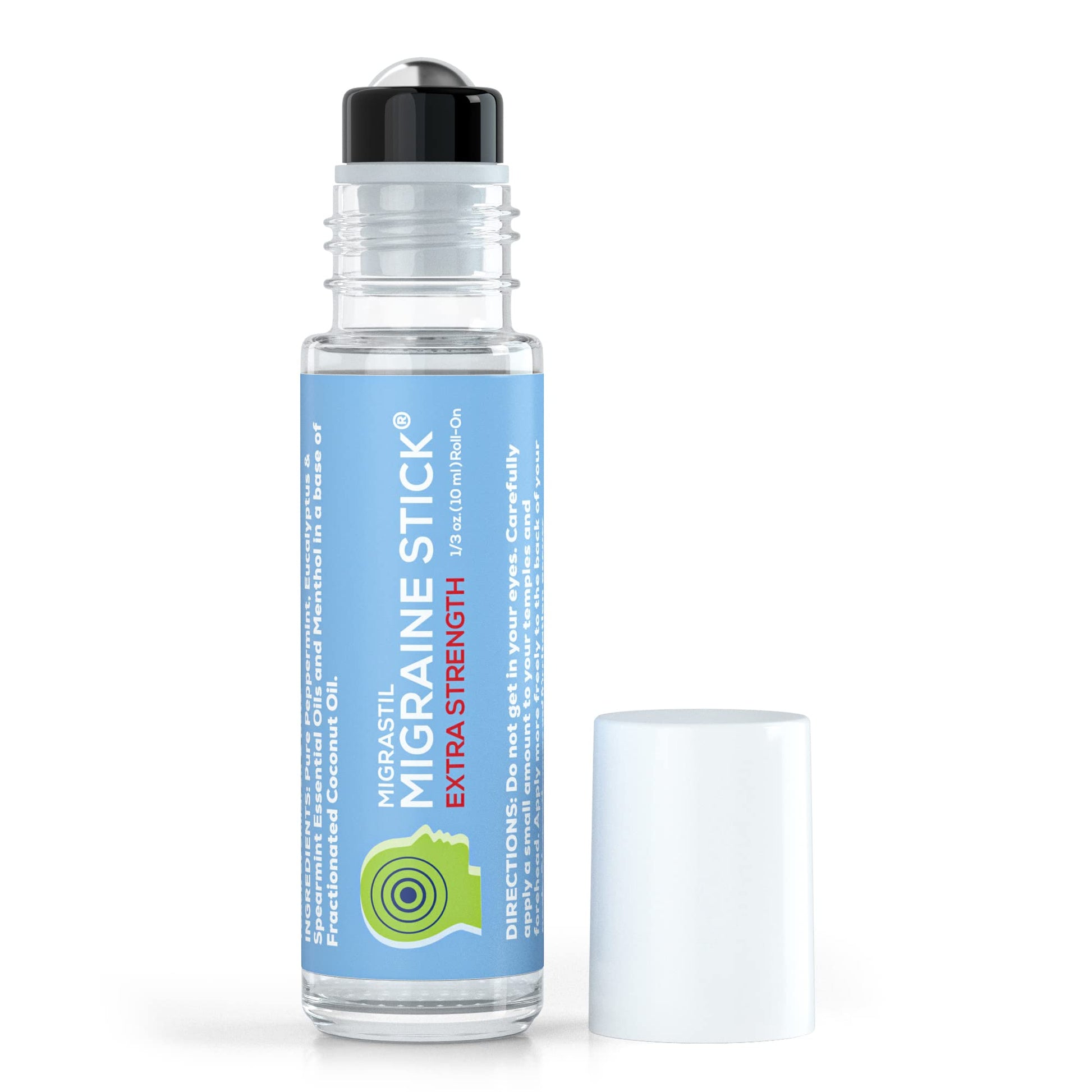 Basic Vigor Migrastil Extra Strength Migraine Stick Advanced Formula, Strong Aromatherapy Roll On Includes Menthol, Essential Oils, No Lavender, Made in The USA. Basic VigorBuy Supplements Australia
